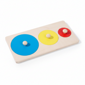 puzzle de formes géométriques en bois montessori