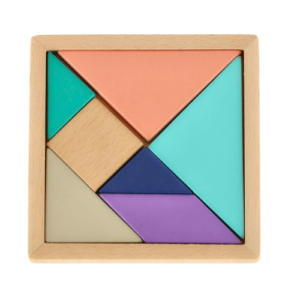 petit tangram bois couleurs montessori