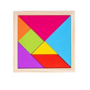 petit tangram bois couleurs montessori