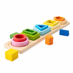 jeu de tri pour enfant – formes en bois