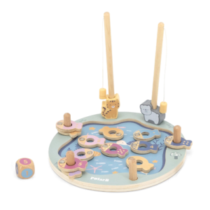 puzzle pêche en bois magnétique