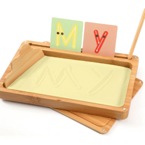 plateau d'écriture sur sable montessori