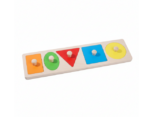 puzzle montessori sur planche 5 encastrements ronds (copie)