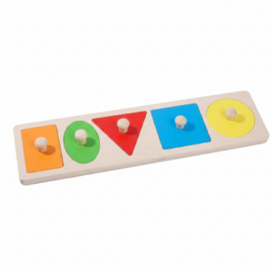 puzzle montessori sur planche 5 encastrements ronds (copie)
