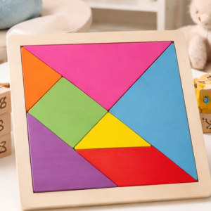 grand tangram bois couleurs montessori
