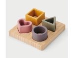 jeu puzzle de formes silicone et bois
