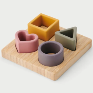 jeu puzzle de formes silicone et bois