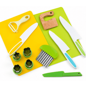 couteaux enfant – kit de cuisine montessori 13 pièces