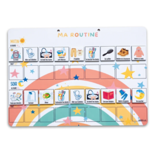 routine enfant matin et soir — tableau magnétique évolutif spécial rentrée