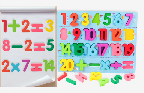 Planche Montessori - Math et anglais