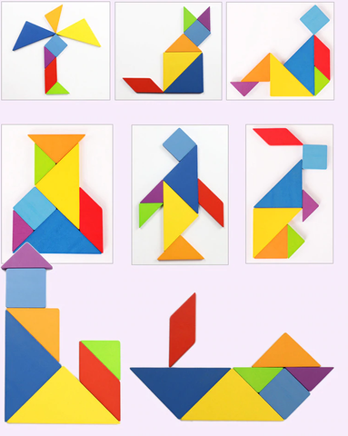 Puzzle apprentissage multicolore