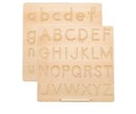 Planche Alphabet en bois Montessori - Apprendre l'alphabet