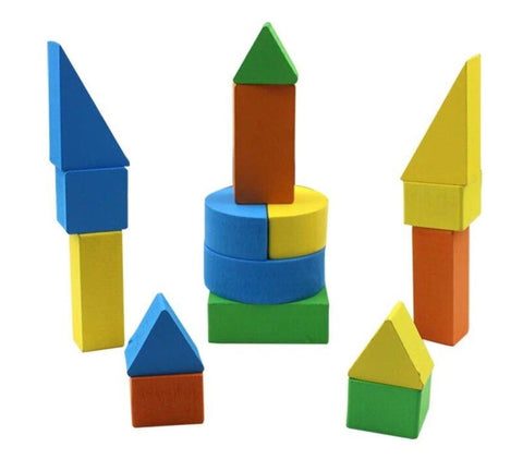 Puzzle Montessori - triangles colorés