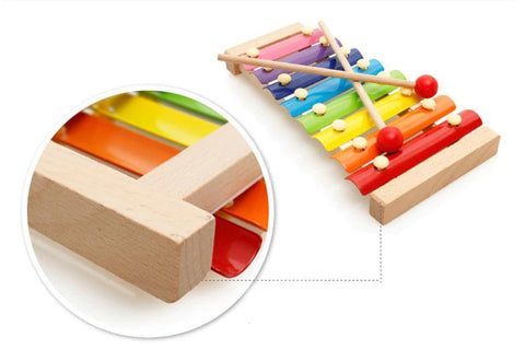 Cymbales en bois - xylophone pour enfants, couleurs de l'arc-en-ciel   JOUETS ET JEUX \ Apprentissage et développement de l'enfant \ Jouets  éducatifs JOUETS ET JEUX \ Apprentissage et développement de l'enfant \