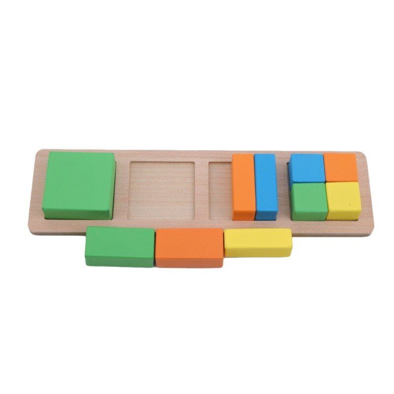 Planche apprentissage forme carrée et rectangle montessori
