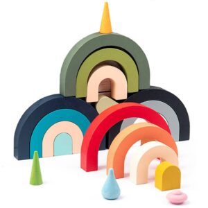 Arc-en-ciel en bois