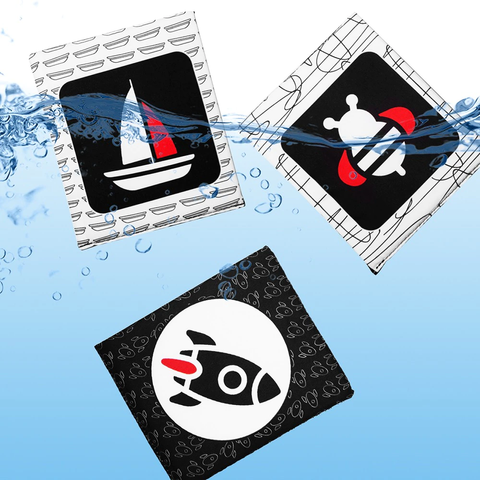 Cartes en tissu lavables pour stimulation visuelle des bébés