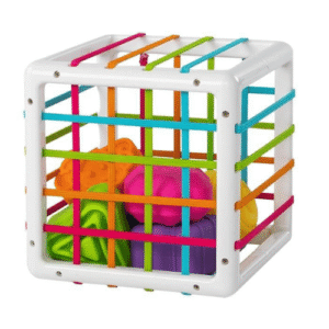 boite à formes avec élastiques jeu de motricité