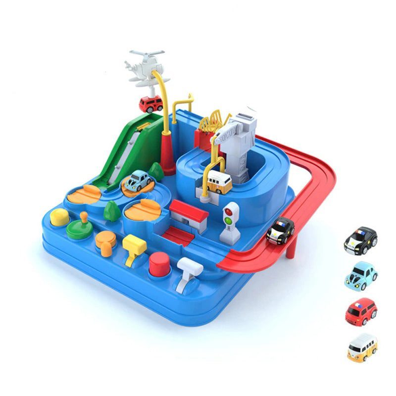 Circuit Montessori avec voiture jeu ludique