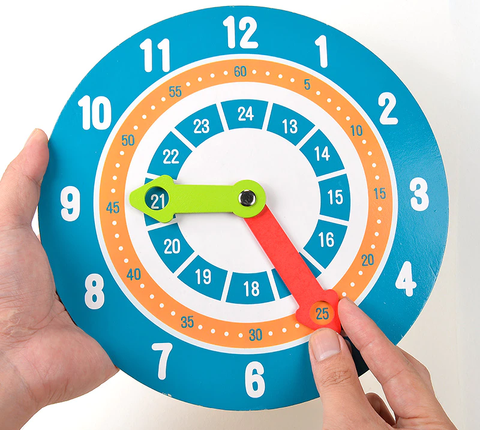 Horloge Montessori en bois