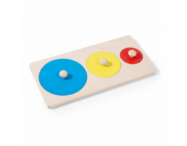 puzzle de formes géométriques en bois montessori
