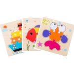 Carte petit puzzle éveil en bois