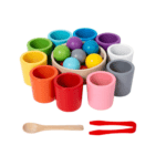 Jouet Montessori de boules et tasses