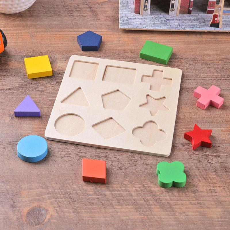 Jeux Montessori en bois colorée pour apprendre les formes géométriques pour  petites filles • Petites Pirates