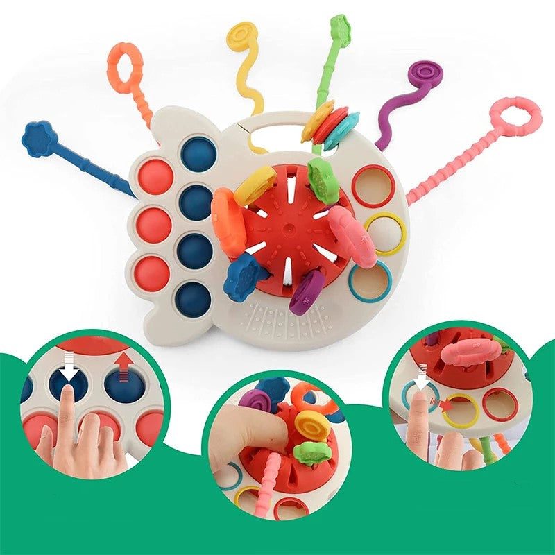 Jouets Bébé - Montessori - Jouets sensoriels - Calmar - Poulpe -  Développement 