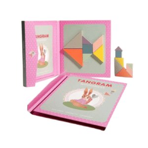 tangram montessori magnétique rose