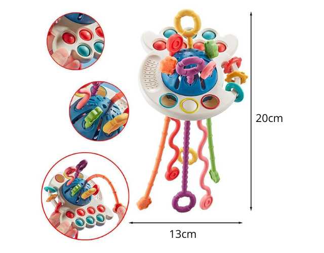 pieuvre sensoriel bébé dentition