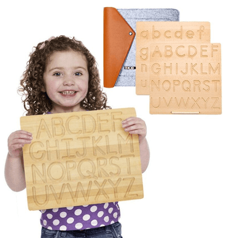 Planche alphabet en bois Montessori