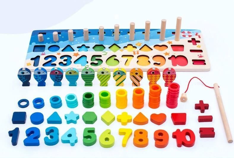 Pièces de planche sensorielle en bois jouets interactifs sensoriels Puzzle
