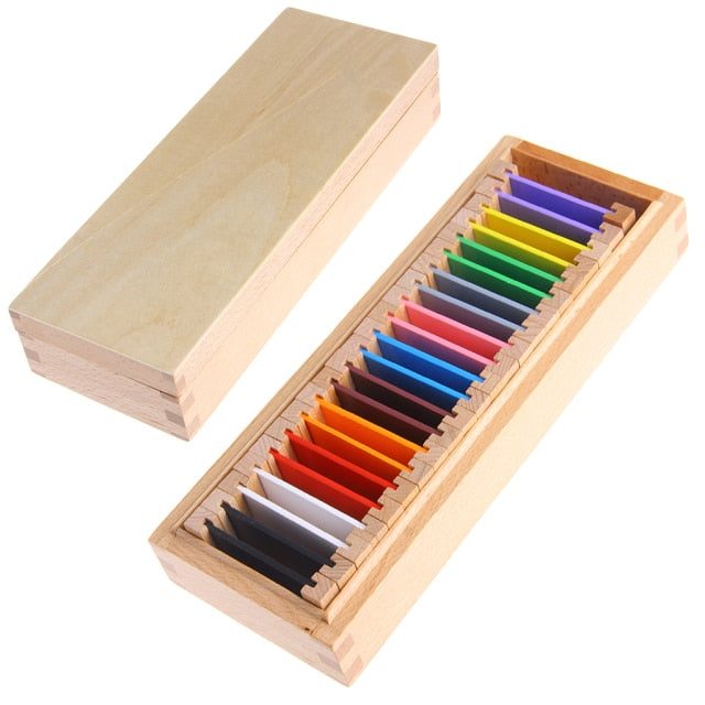 boîte à couleurs jeu Montessori taille moyenne