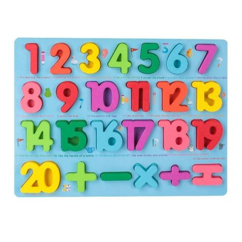 Planche Montessori - Chiffres colorés