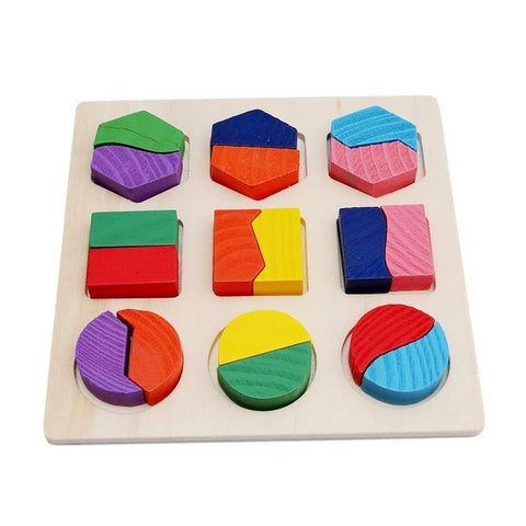 Jeu d'éveil Montessori - puzzle de formes