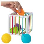 Boite à formes avec élastiques - Jeu de motricité