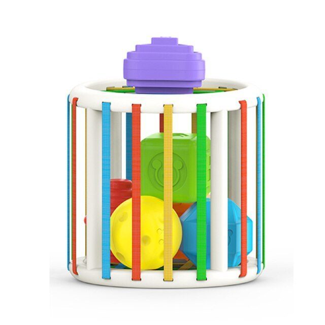 Cube activité bébé - Jeu motricité 1 an - Jouet Montessori