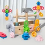 boite à outil en bois montessori