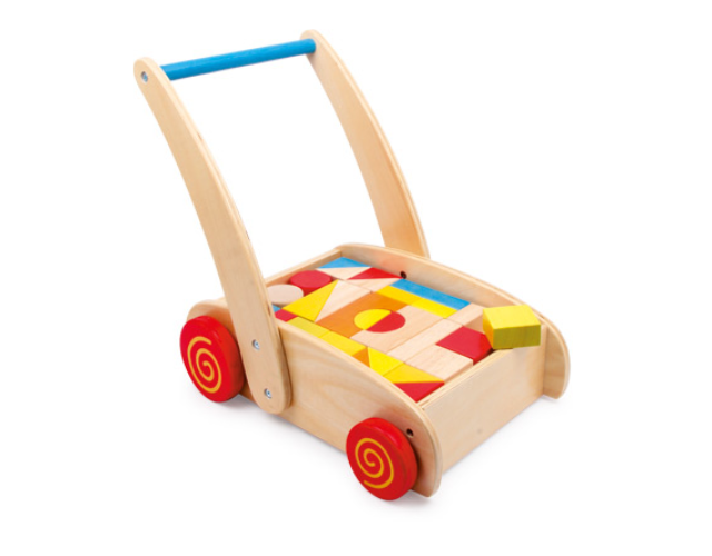 pousseur bébé – jeu de construction en bois