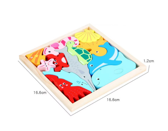 tangram puzzle animaux marins