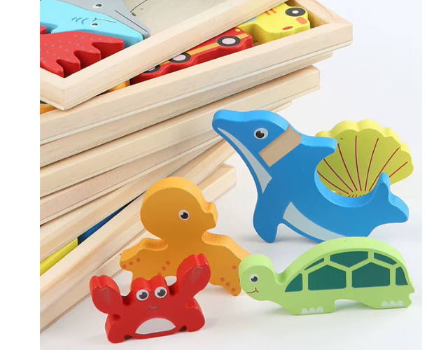tangram puzzle animaux marins