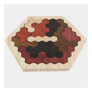 tangram bois coloré