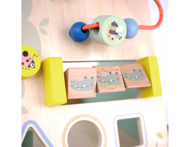 trotteur pousseur bébé – multi activités – couleurs pastel