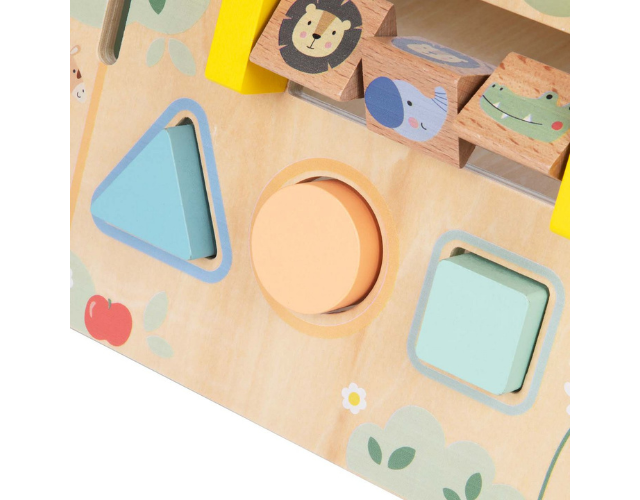 trotteur pousseur bébé – multi activités – couleurs pastel