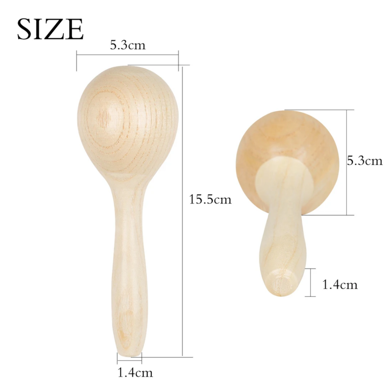 maracas en bois pour enfant