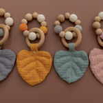 Anneaux de dentition feuille et bois