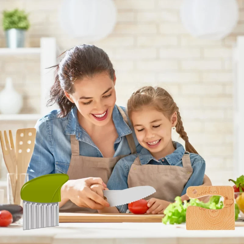 couteaux de cuisine en bois pour enfants