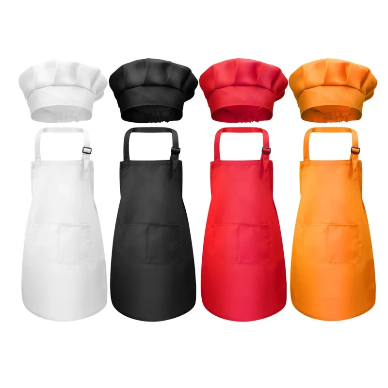 Tablier et toque de cuisine montessori