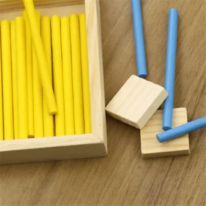 bâtons de comptage en bois montessori